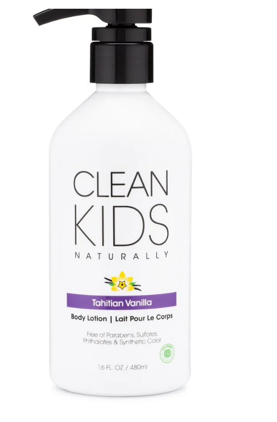 Clean Kids Body Lotion Tahitian Vanilla All Natural 16 Ounce