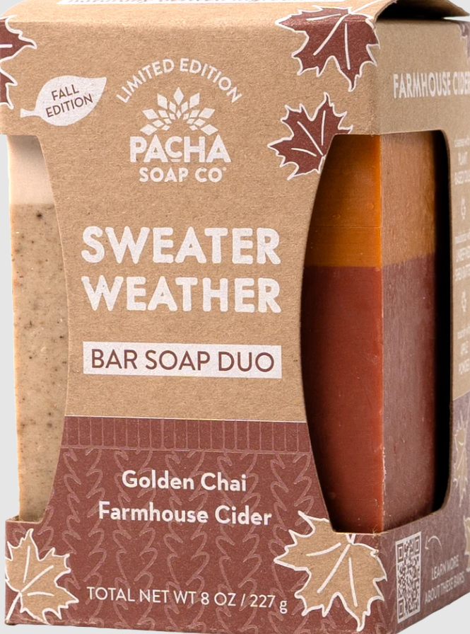 Sweater Weather 2 Pack Natural Bar Soap by Pacha