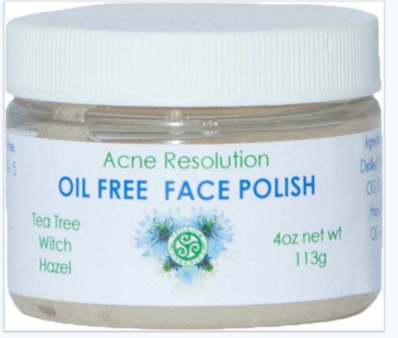 Face Polish Acne Resolution Oil Free Salt Scrub Cleanser Good Earth