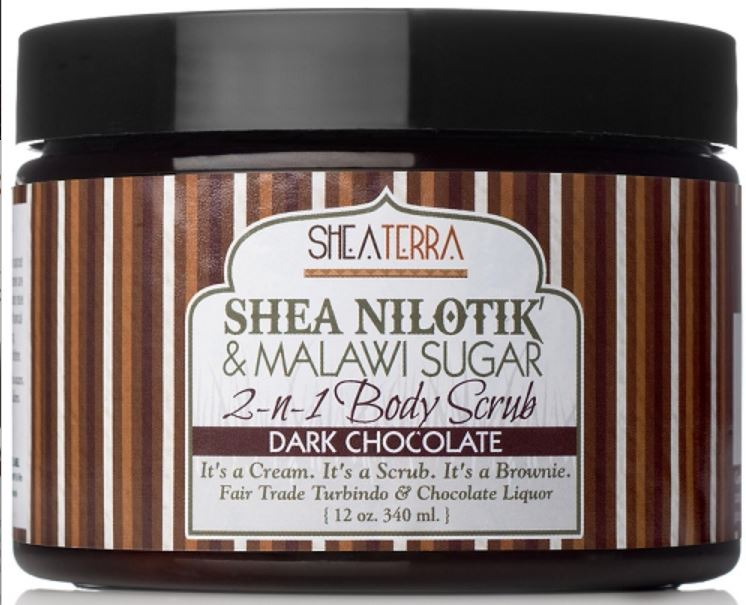Body Scrub - Shea Nilotik & Malawi Sugar Chocolate 2 in One