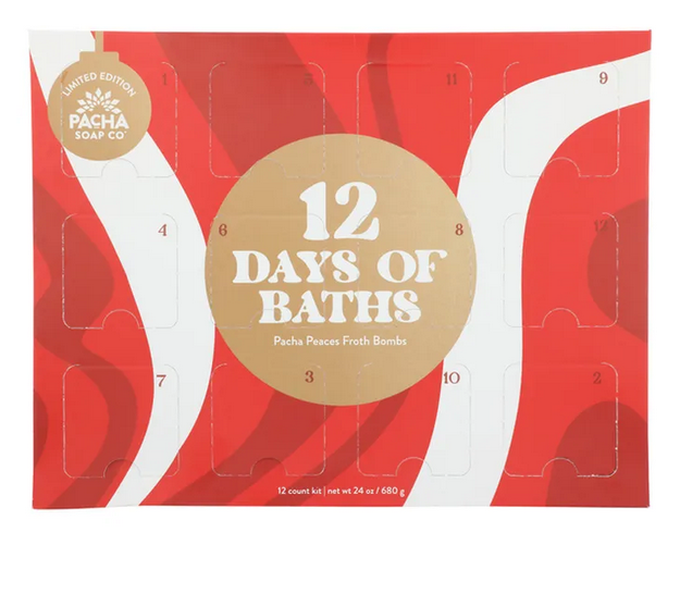Pacha Froth Bombs Fizzies Variety Pack 12 days of Baths Advent by Pacha Soap