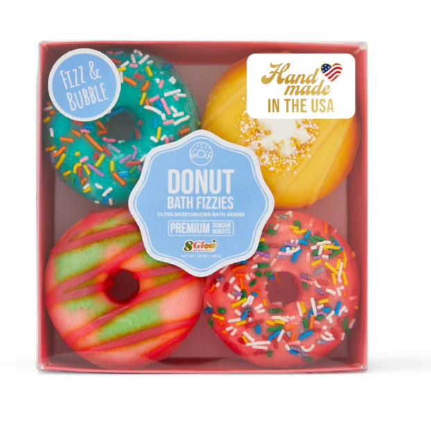 Bath Fizzy Bubble Donuts - Assorted 9 Pack Fizz & Bubble
