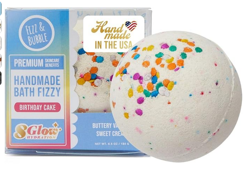 Bath Fizzy 6.5 Ounce - Birthday Cake -Boxed - Fizz & Bubble