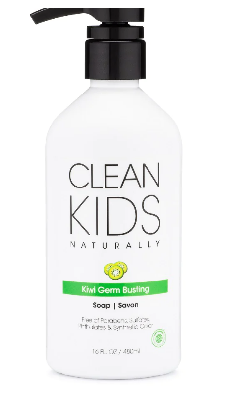 Clean Kids Soap Kiwi Germ Busting All Natural 16 Ounce