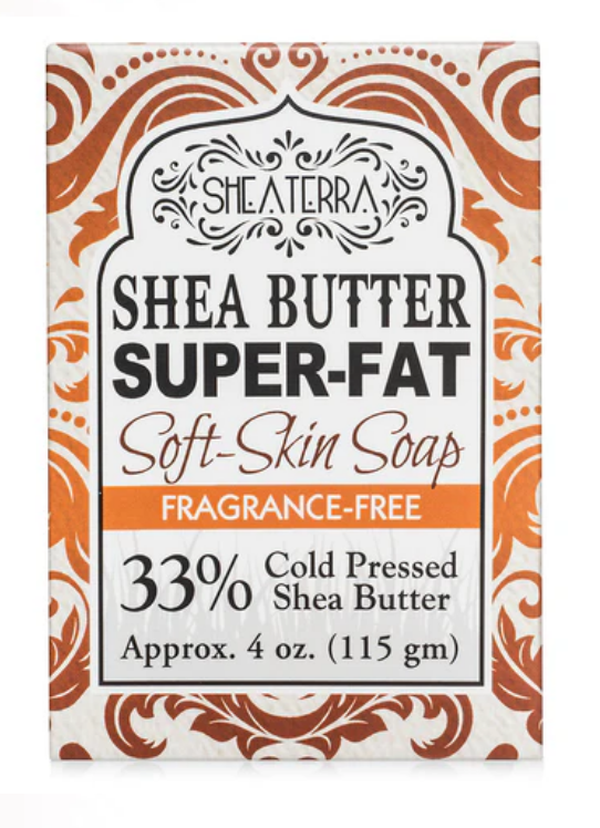 Soap-Shea Fragrance Free Sensitive Skin & Moisturizing Bath Bar Shea Terra Organics