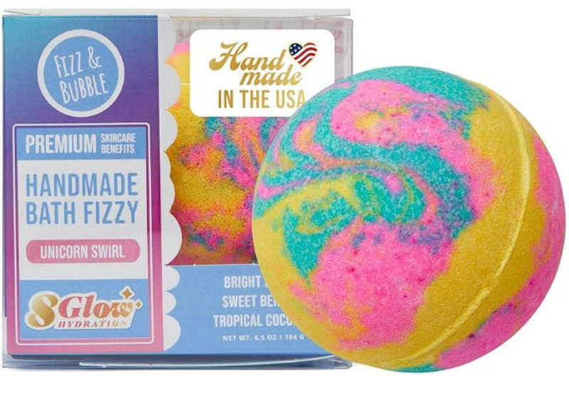 Bath Fizzy 6.5 Ounce - Unicorn Swirl -Boxed - Fizz & Bubble