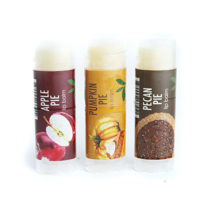 Gift Set 3 Lip Balm Apple Pie Pumpkin Pie Pecan Pie