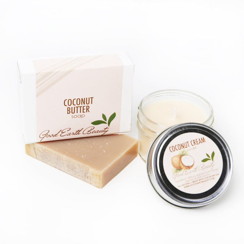 Gift Coconut Gift Set - Candle and Soap