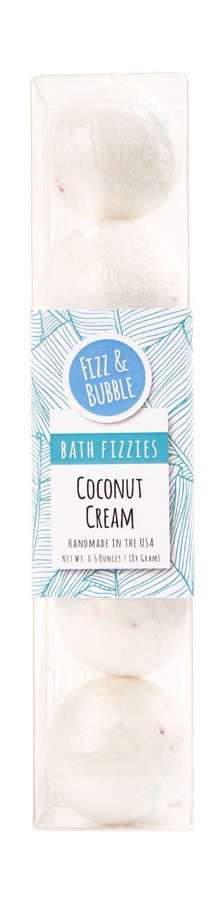 Bath Fizzy Petite Bath Bomb 5 Pack Coconut Cream