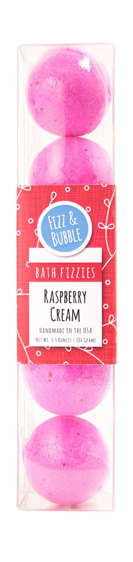 Bath Fizzy Petite Bath Bomb 5 Pack Raspberry Cream