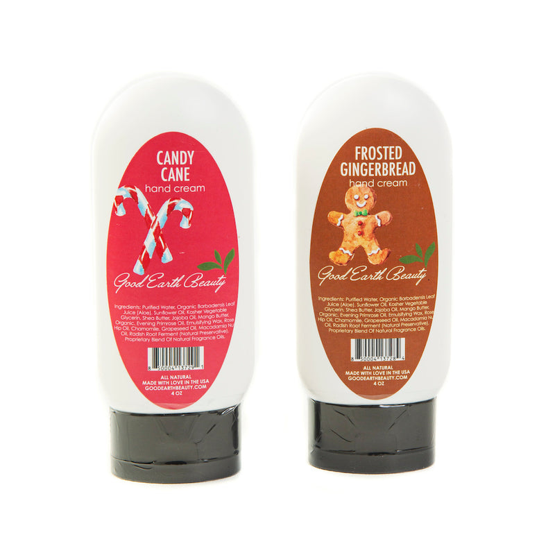 Gift Set 2 Hand Cream Candy Cane & Frosted Gingerbread Good Earth Beauty