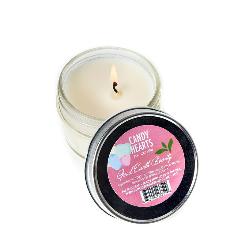 A Gift New Soy Candle Candy Hearts Good Earth Beauty
