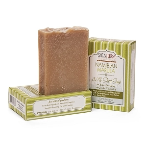 Soap-33% Shea Butter Bar Soap (NAMIBIAN MARULA) Shea Terra Organics