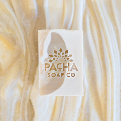 New Soap Natural COCONUT LEMON BAR SOAP PACHA SOAP