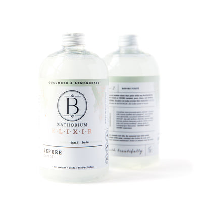 NEW LEMONGRASS & CUCUMBER INFUSED BUBBLE BE PURE BATH OIL BATHORIUM