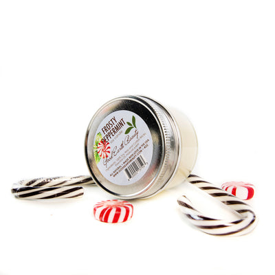 All Natural Soy Candle Frosty Peppermint by Good Earth Beauty