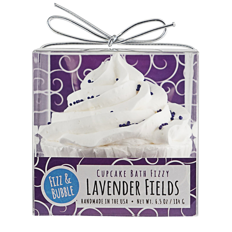 Bath Fizzy Cupcake - Lavender Fields - Fizz & Bubble