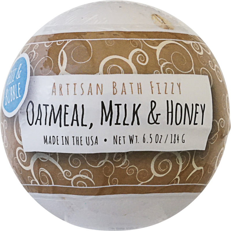 Bath Fizzy 6.5 Ounce - Oatmeal Milk & Honey