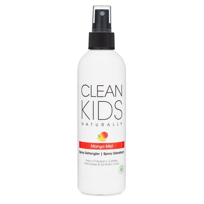 New Clean Kids Naturally Mango Mist Spray Detangler 8oz