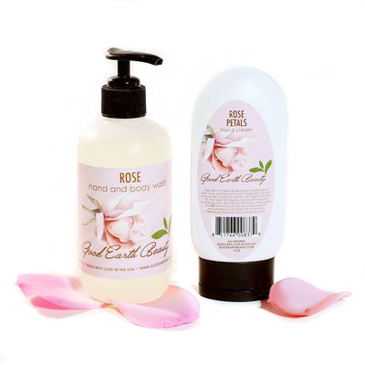 New Rose Gift Set - Hand Cream & Hand/Body Wash Good Earth Beauty