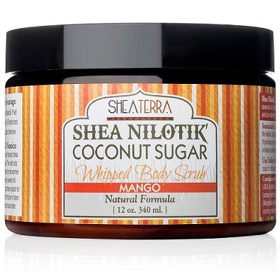 Coconut Sugar Whipped Body Scrub-Shea Nilotik' Butter MANGO SheaTerra Organics