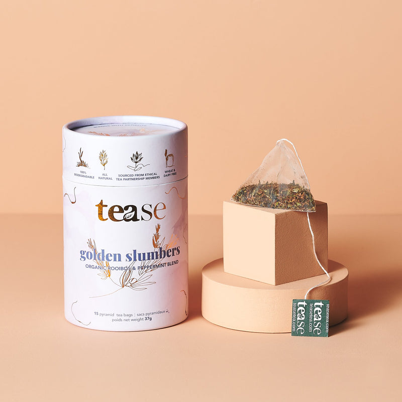 Tease Tea - Golden Slumbers - Organic Rooibos & Peppermint Blend