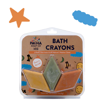 .WARM BATH CRAYONS FOR KIDS PACHA SOAP CO