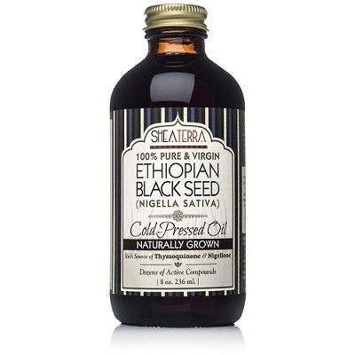 New 100% Pure Ethiopian Black Seed Oil 8 oz. (Very Strong, Naturally Grown in Bale Valley, Cold Pressed) by Shea Terra Organics