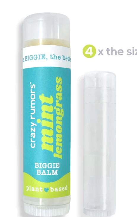 Lip Balm Biggie - Large Size - Mint Lemongrass - Crazy Rumors