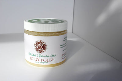 Body Polish Salt Scrub - 24 Ounce - Natural - Dry Skin Relief - Trillium