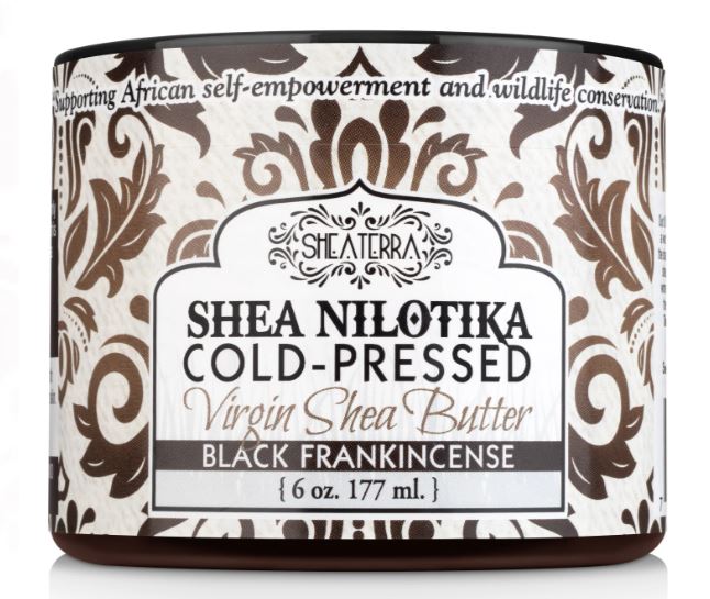 Body Cream - Shea Nilotika Cold Pressed Frankincense  - 6 Ounce - Shea Butter