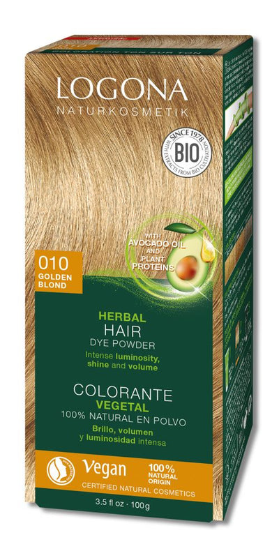 Hair Color Golden Blonde Herbal Vegan Logona
