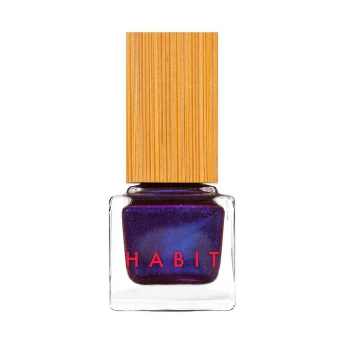 Nail Polish-Non-Toxic + Vegan Nail Polish in 09 Creature of the Night "Blue Shimmer" Habit Cosmetics