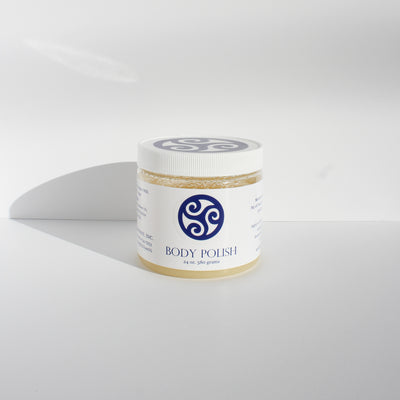 Body Polish Salt Scrub - 24 Ounce - Natural - Dry Skin Relief - Trillium