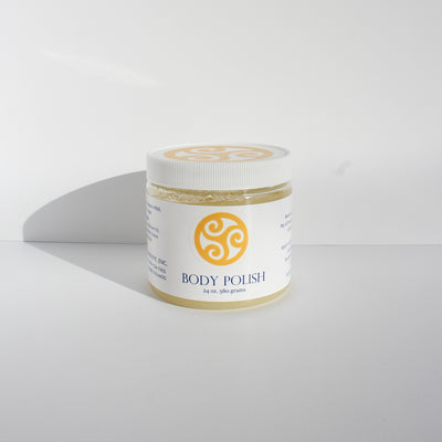 Body Polish Salt Scrub - 24 Ounce - Natural - Dry Skin Relief - Trillium
