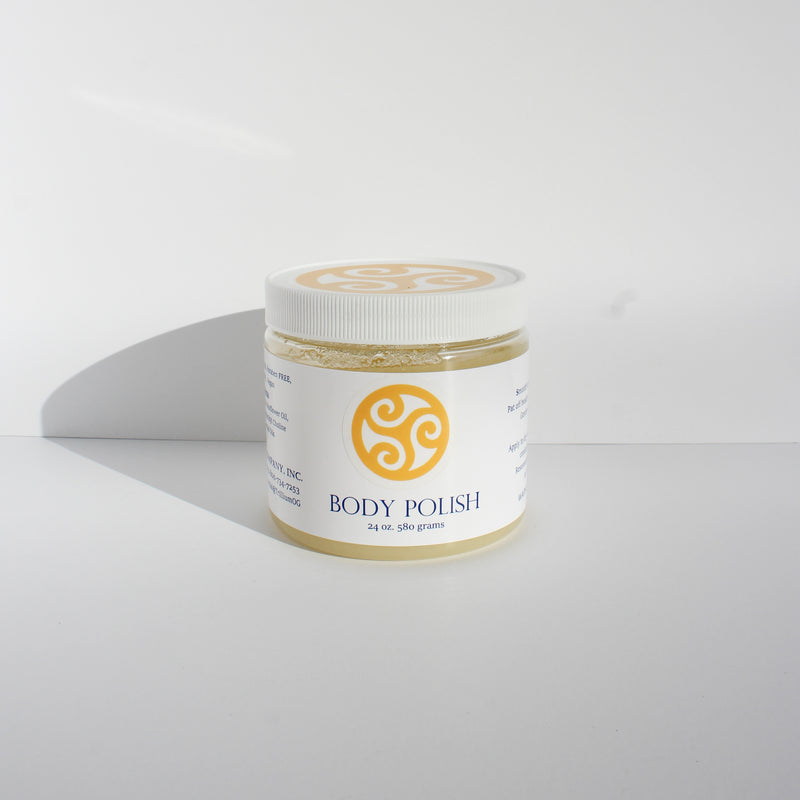 Body Polish Salt Scrub - 24 Ounce - Natural - Dry Skin Relief - Trillium