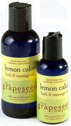 Body Oil Bath and Massage Oil Lemon Cake