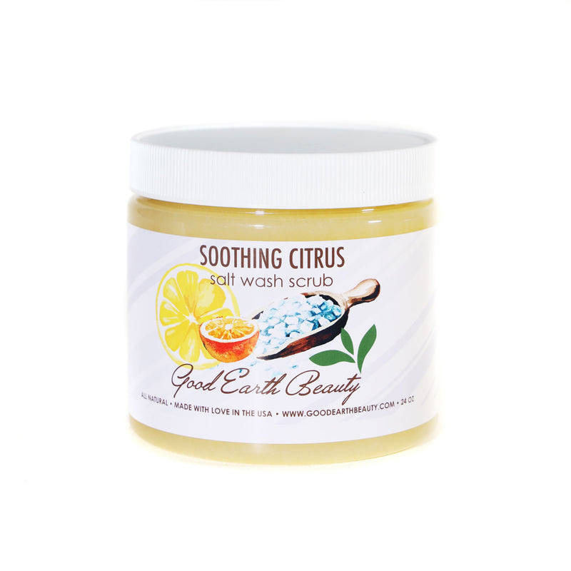 Salt Wash Scrub Soothing Citrus New Skincare Good Earth Beauty