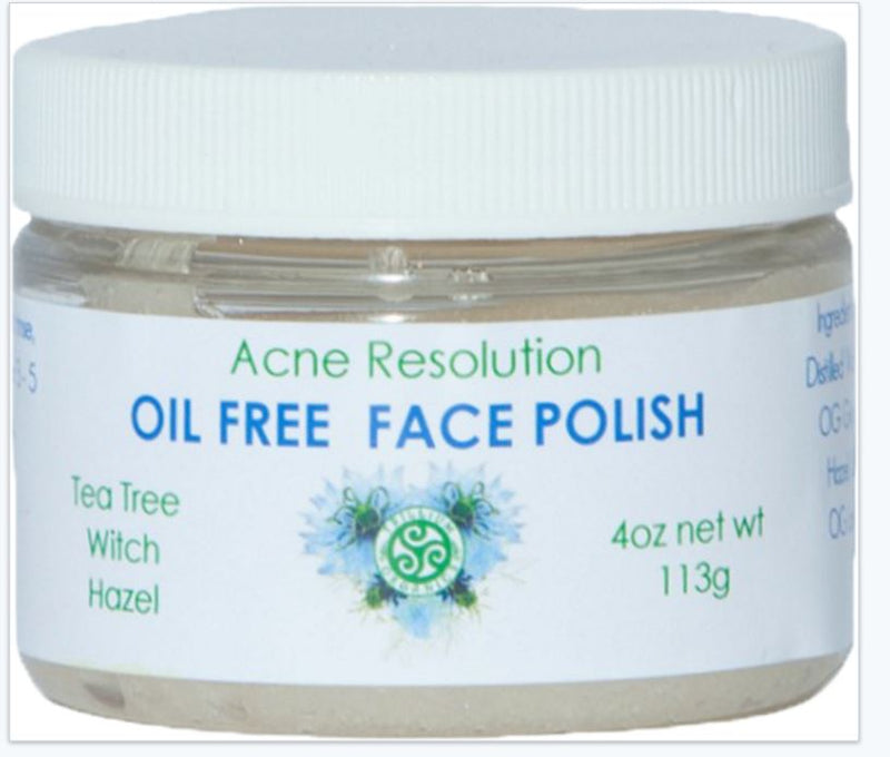 Face Polish Acne Resolution Oil Free Salt Scrub Cleanser