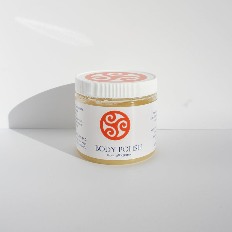 Body Polish Salt Scrub - 24 Ounce - Natural - Dry Skin Relief - Trillium