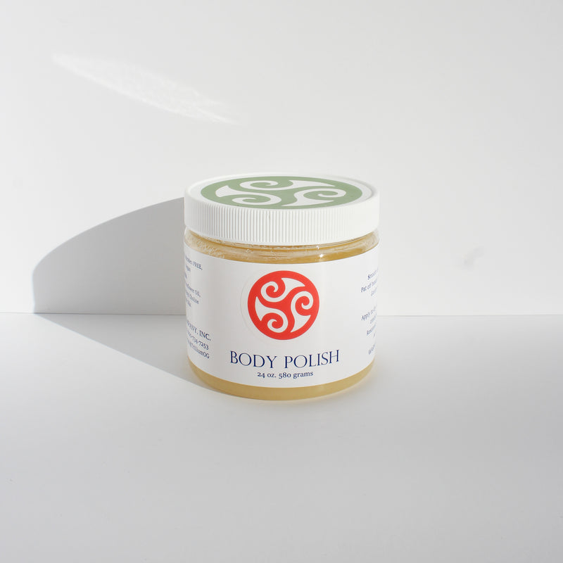 Body Polish Salt Scrub - 24 Ounce - Natural - Dry Skin Relief - Trillium