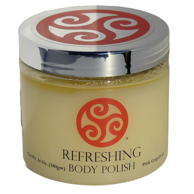 Body Polish Salt Scrub - 24 Ounce - Natural - Dry Skin Relief - Trillium
