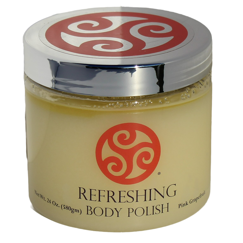 Body Polish Salt Scrub - 24 Ounce - Natural - Dry Skin Relief - Trillium