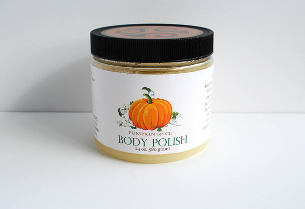 New Body Polish Pumpkin Spice Salt Scrub - 24 Ounce Jar Trillium Organics