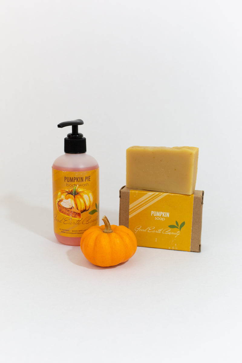 Pumpkin Gift Set Body Wash and Soap Good Earth Beauty