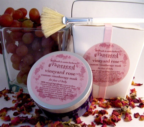 Facial Mask Vineyard Rose custom vinotherapy