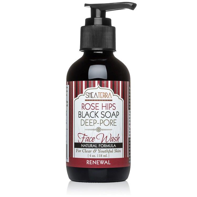 Face Wash Black Soap Rose Hips