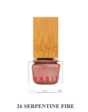 Nail Polish -Serpentine Fire - Metallic Rose Gold - Non Toxic