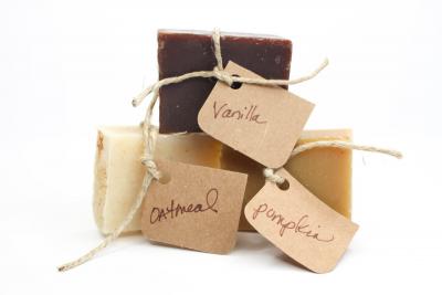 Soap Sampler - 3 Half Bars in Burlap Bag-Gift Set