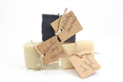 Soap Sampler - 3 Half Bars in Burlap Bag-Gift Set